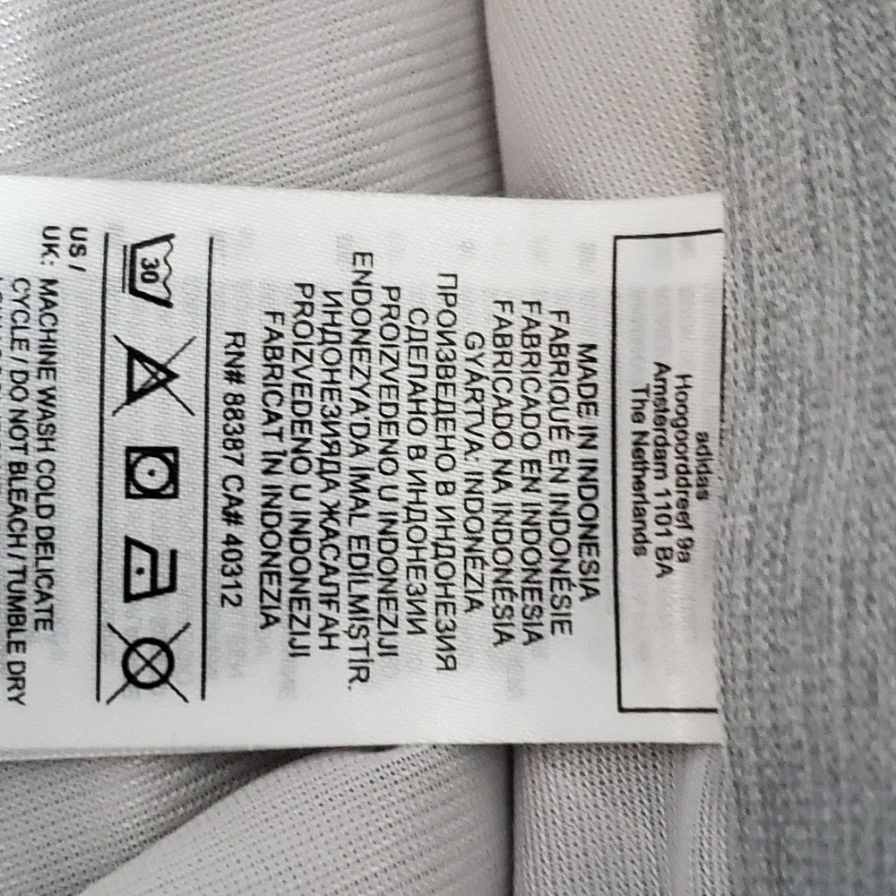 Adidas Men Pants 36X30 Light Gray Chino Golf Nylon Straight Pockets 27